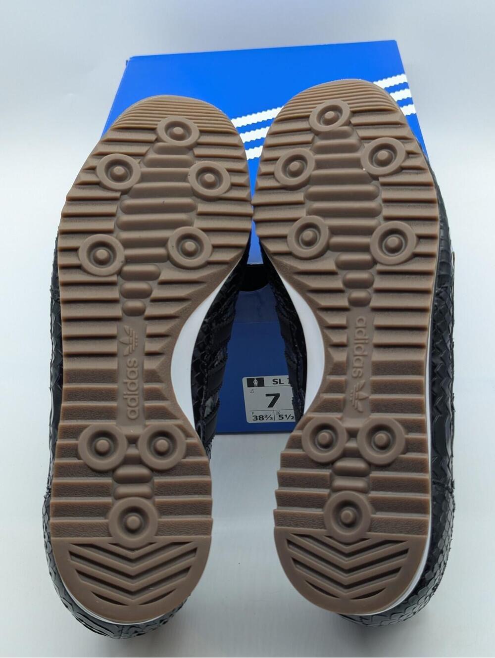 Adidas SL 72 OG W Black Snakeskin Sneakers IH9170 Women's Size 7 / Kids 6Y New - Picture 7 of 9